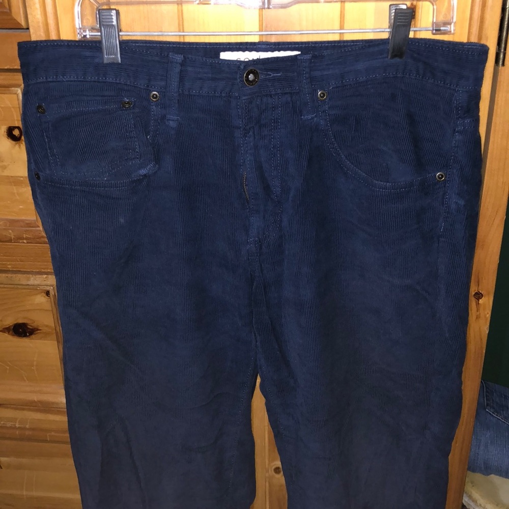 Men’s Navy Blue Corduroy Pants